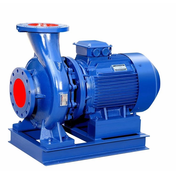 Direct-coupled horizontal pipeline pump